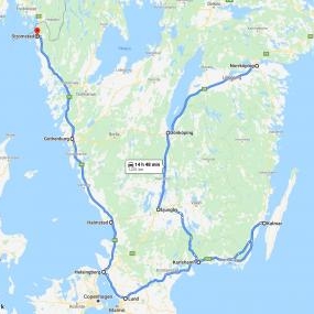 NY! Gratis leveringskart i Sverige Sør (1 gang per måned)