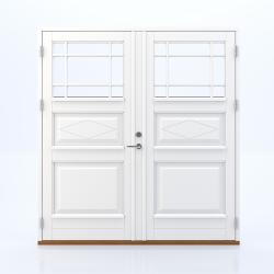 Harstad wooden double type entrance/facade doors