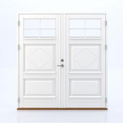 Larvik wooden double type entrance/facade doors