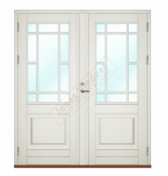 Lillehammer wooden double type entrance/facade doors