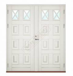 Lillesand wooden double type entrance/facade doors