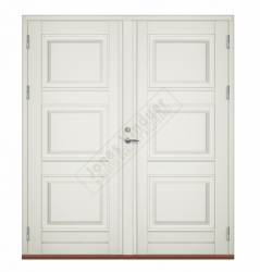 Moss wooden double type entrance/facade doors