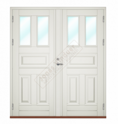 Porsgrunn wooden double type entrance/facade doors