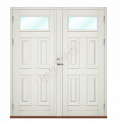 Rognan wooden double type entrance/facade doors