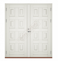 Rygge wooden double type entrance/facade doors