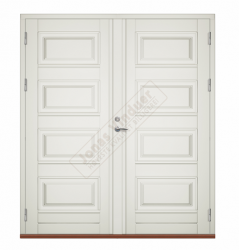 Ski wooden double type entrance/facade doors