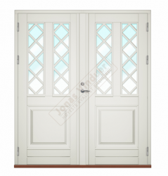 Tromso wooden double type entrance/facade doors