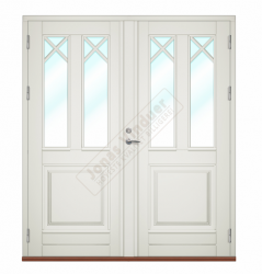 Trondheim wooden double type entrance/facade doors