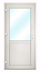 PVC door with panel