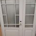 White wooden entrance doors