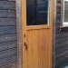 Golden oak balcony doors