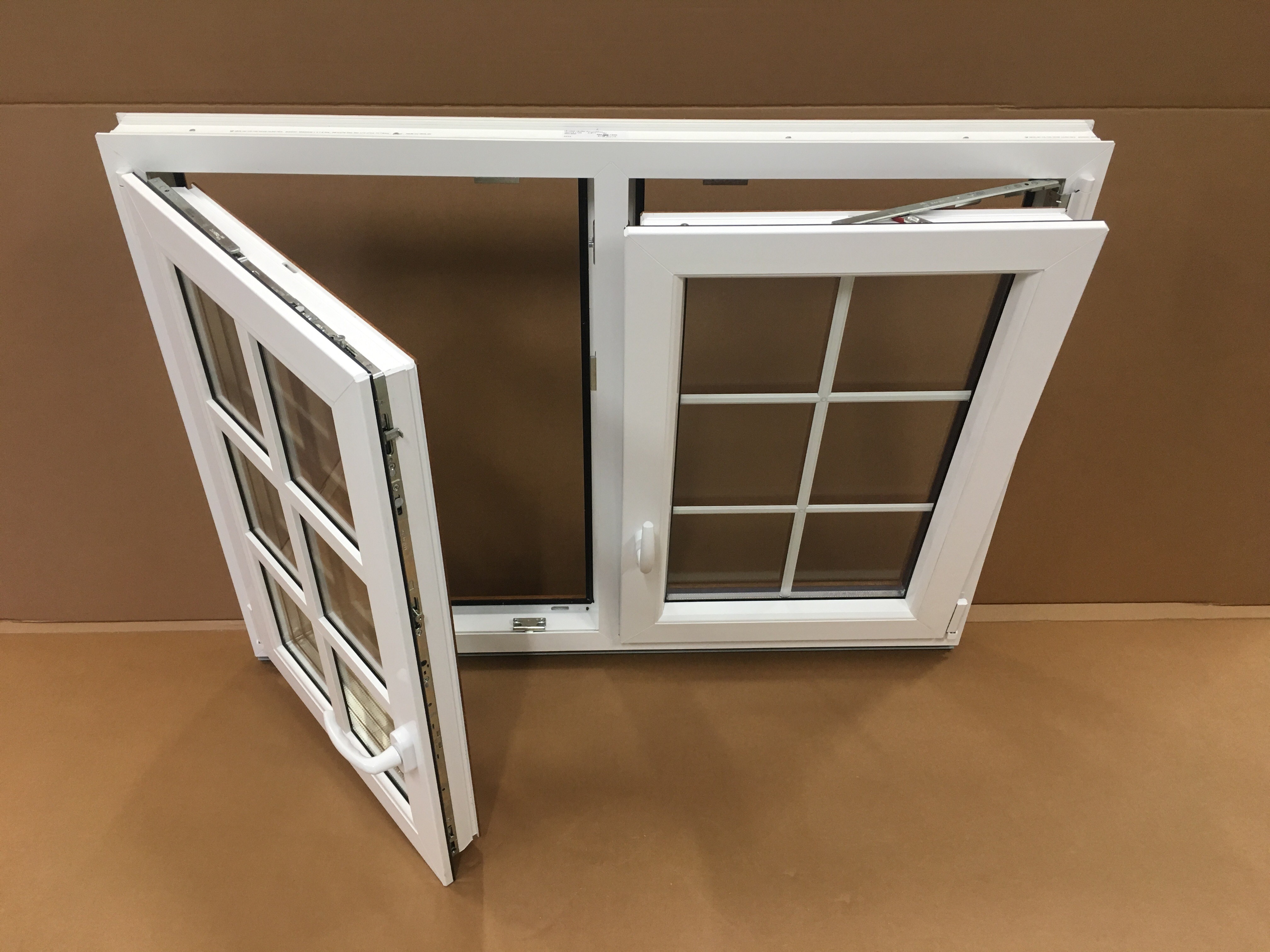 PVC double window